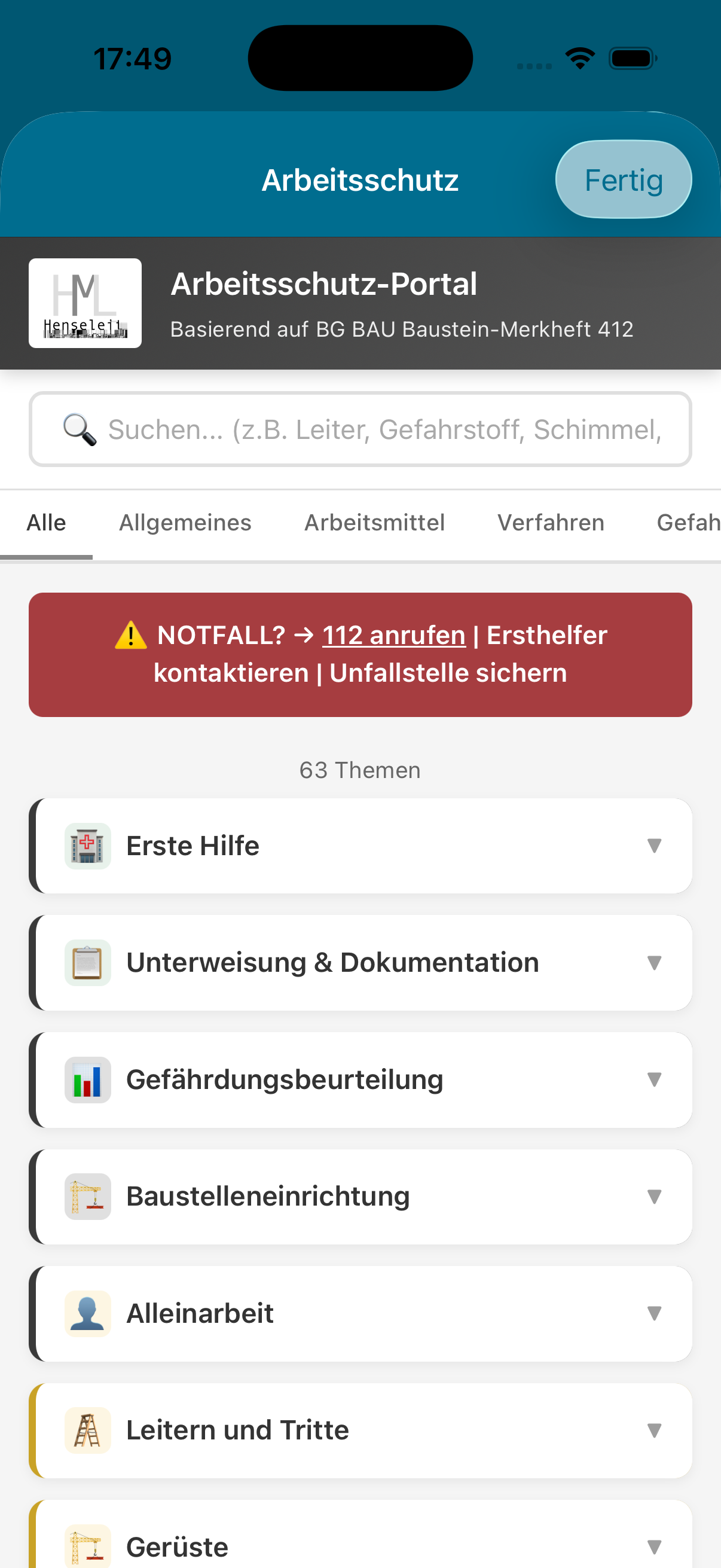 Arbeitsschutz