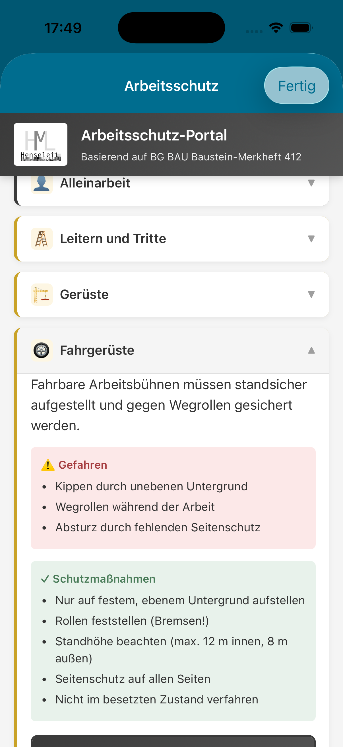 Thema aufgeklappt