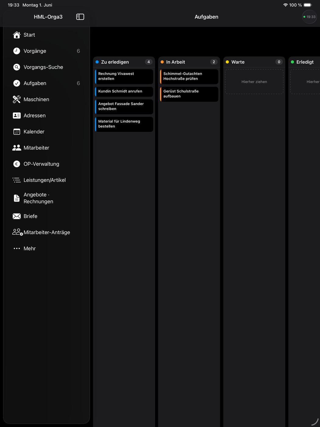 Aufgaben-Kanban