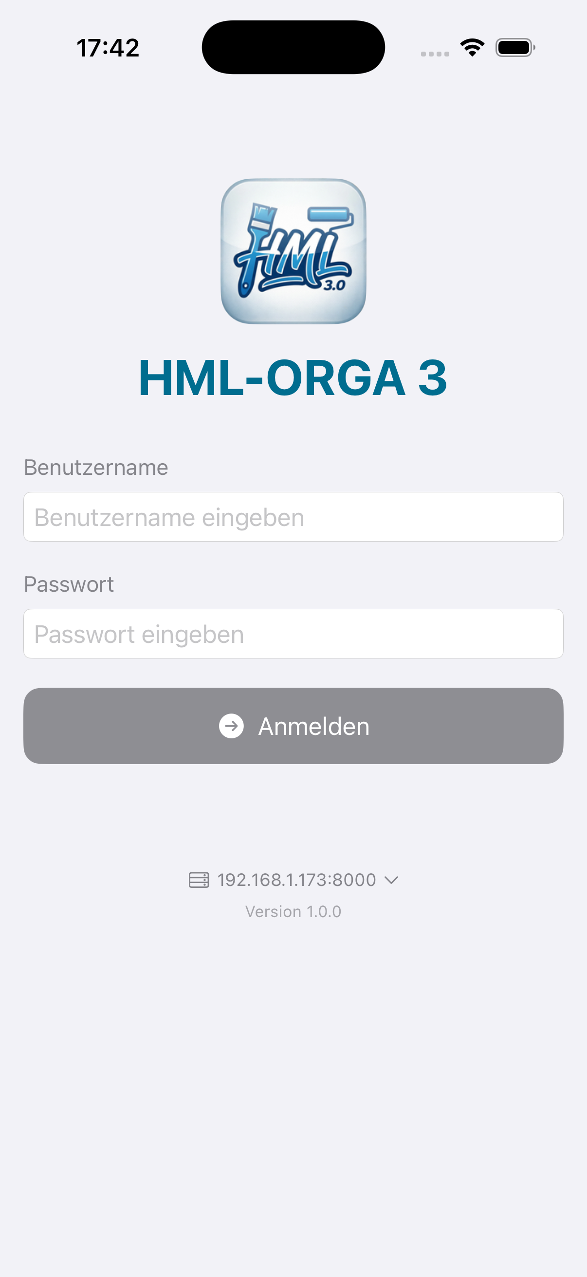 Login-Screen